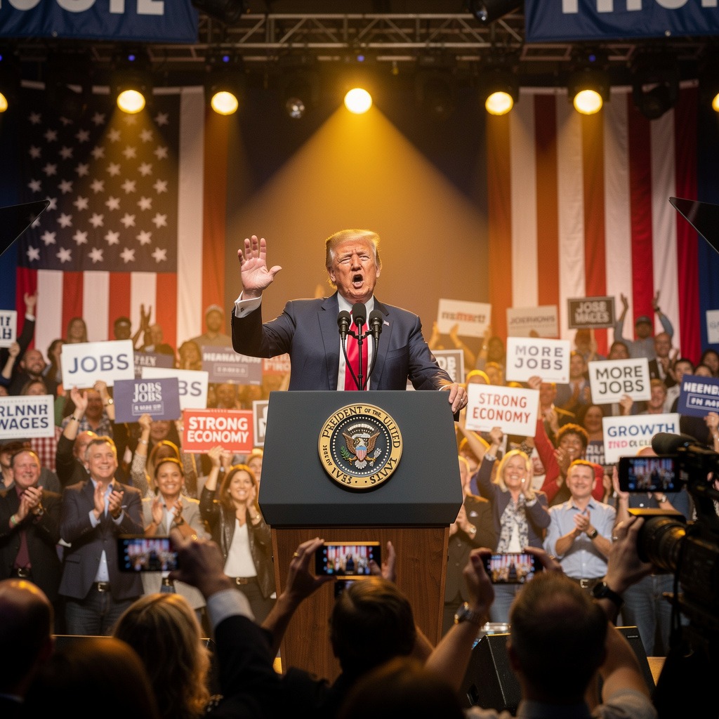 Trump Hits the Road Ahead of Midterms, Betting Economic Momentum Can Defy History