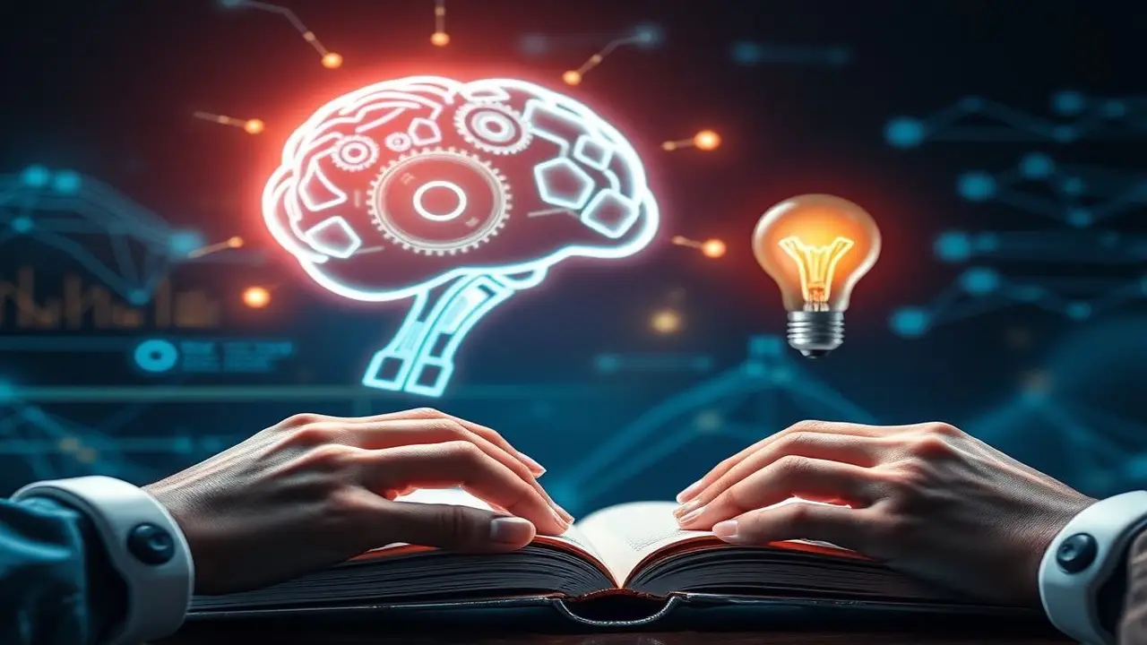 Interfaz futurista: ideas y datos fluyen