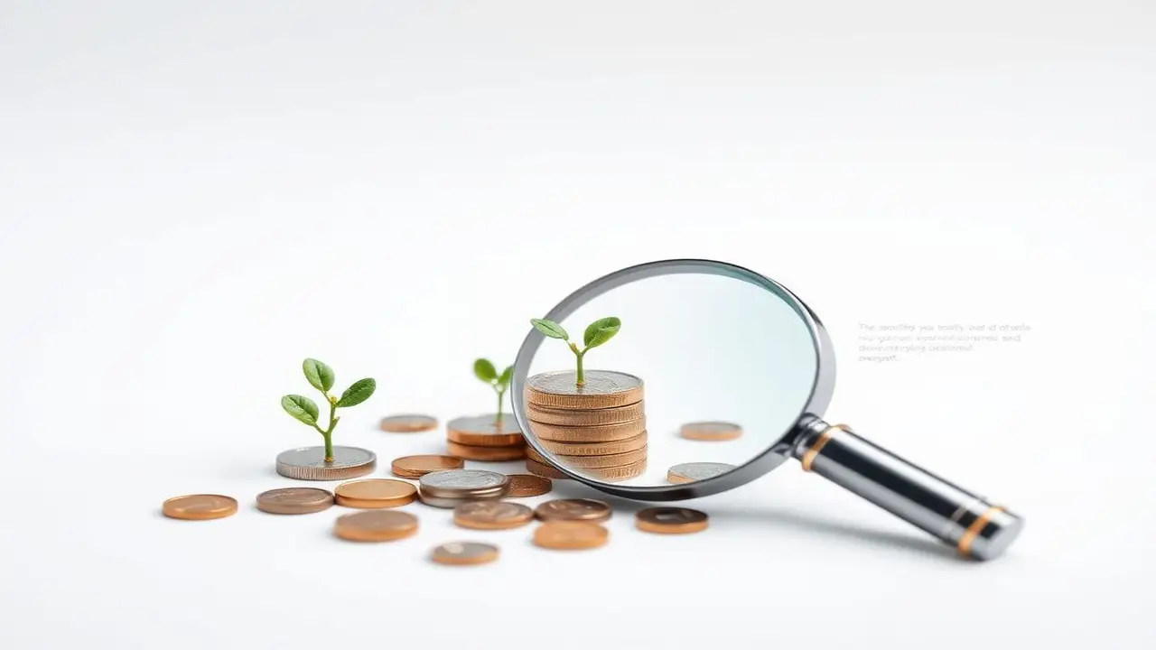 Infografía minimalista financiera, simple y moderna
