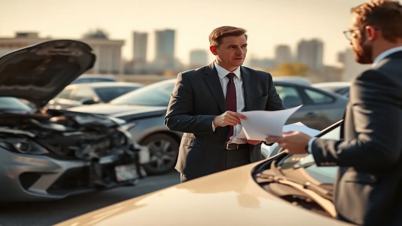Negociación profesional tras choque automovilístico
