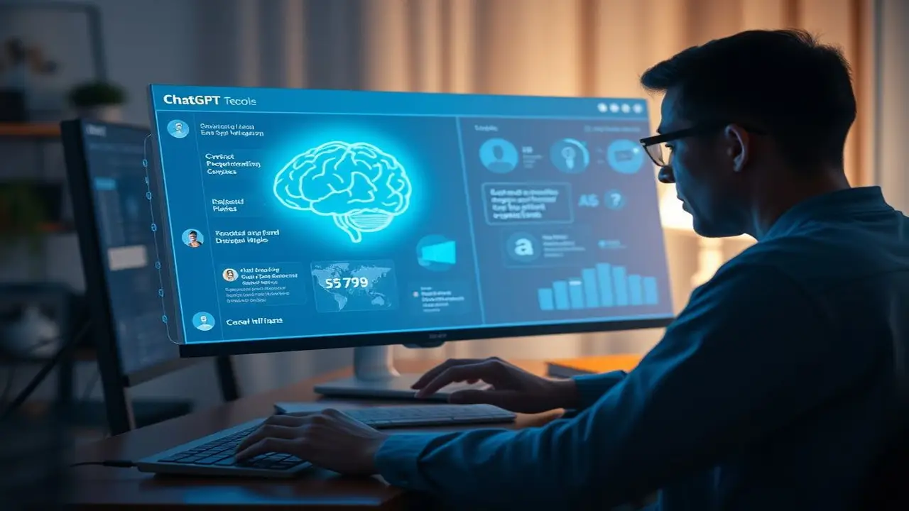 Hogar futurista: asistente digital productivo y minimalista