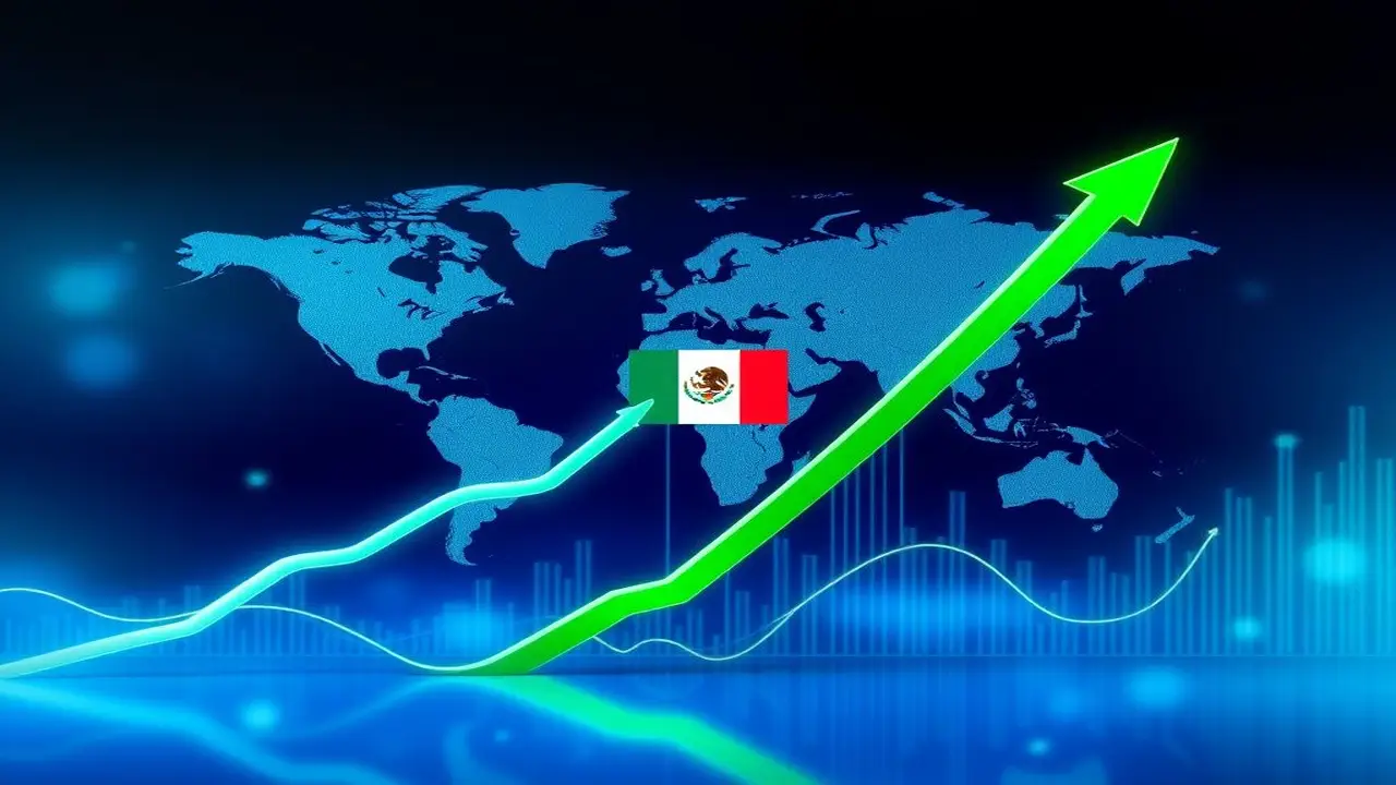 Crecimiento financiero global, México, datos visuales