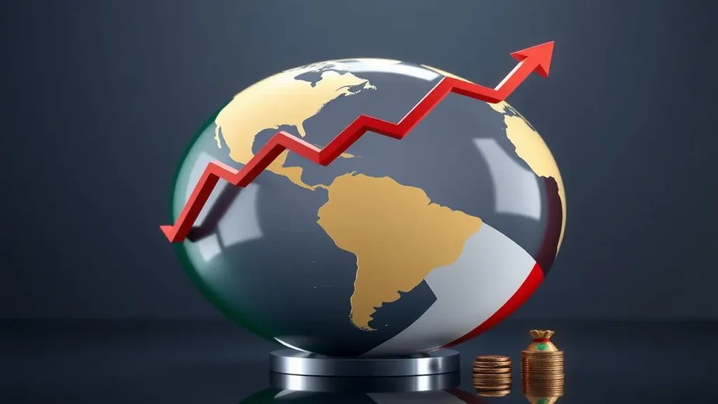 Globo financiero mexicano en alza